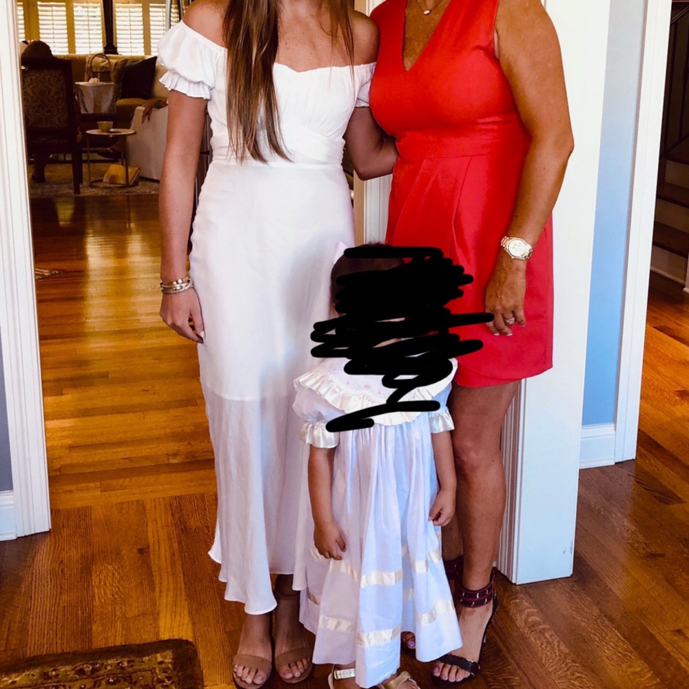 Petal + Pup White Oralie Midi Dress